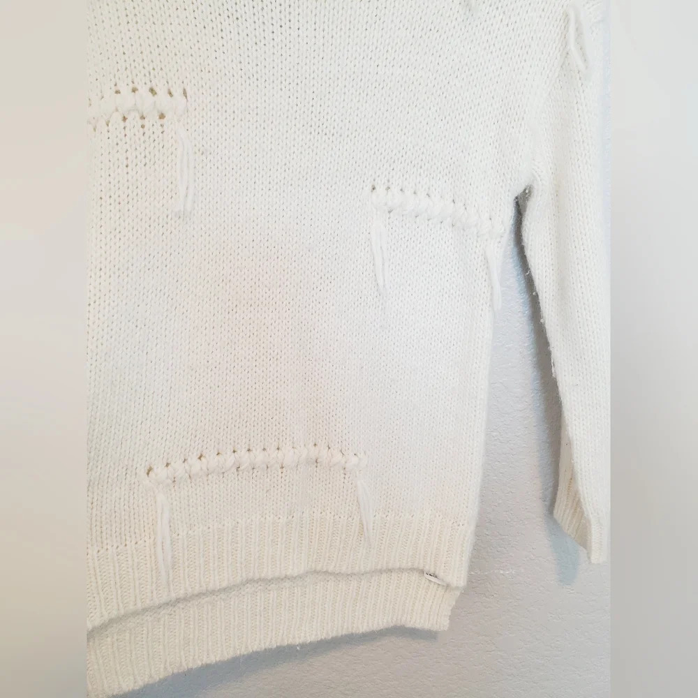 Zara Cream Crew Neck Sweater - Picture 5 of 6